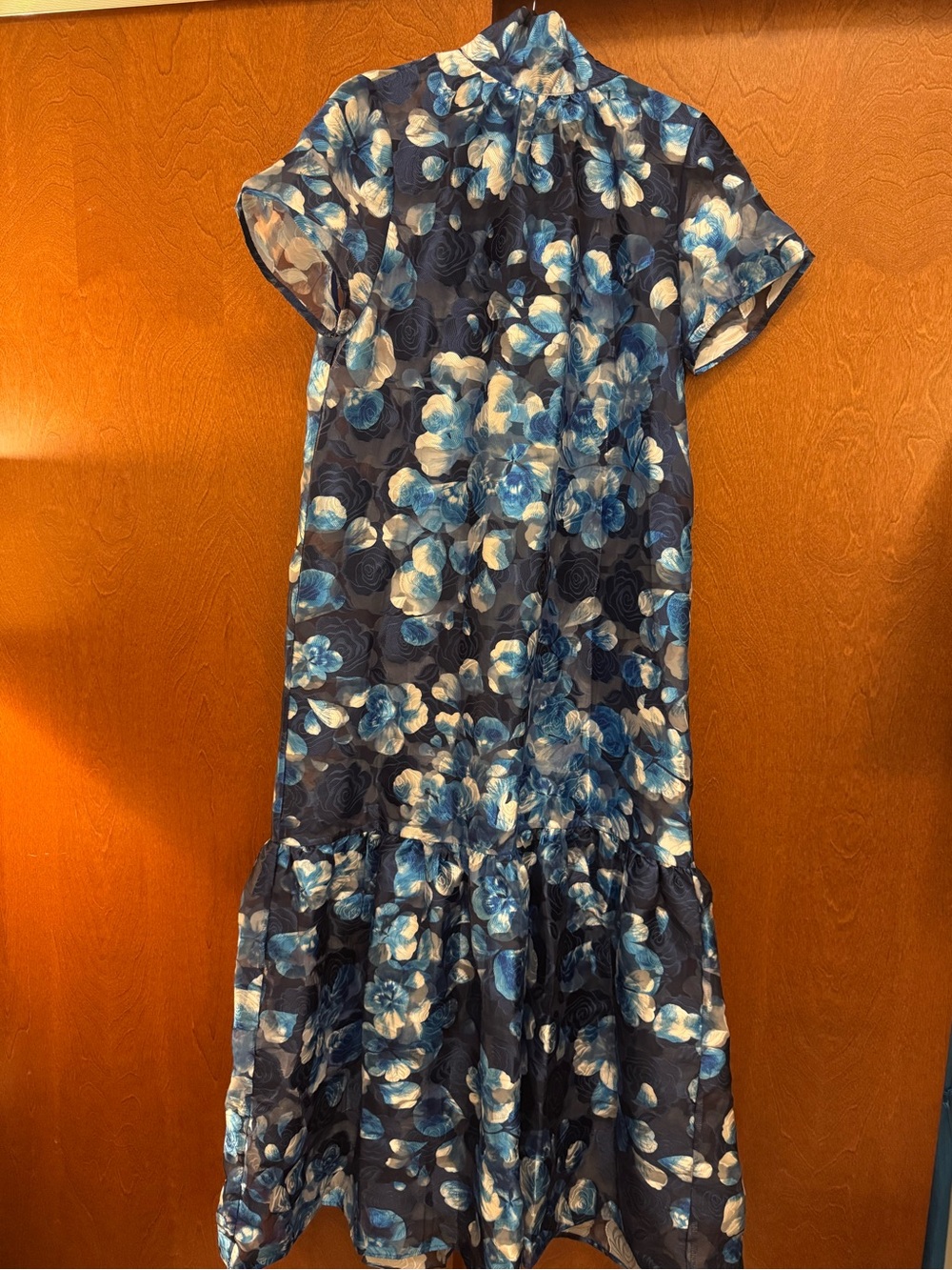 Sugarlips Navy Blue Floral Maxi Dress